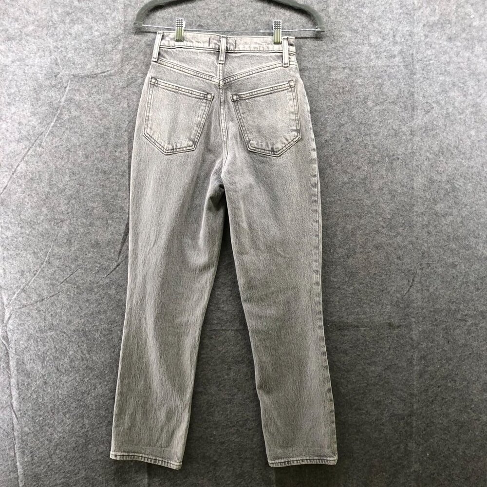 Abercrombie & Fitch 90s Ultra High Rise Curve Love Jeans Women 24/00S Gray Denim - Picture 2 of 10